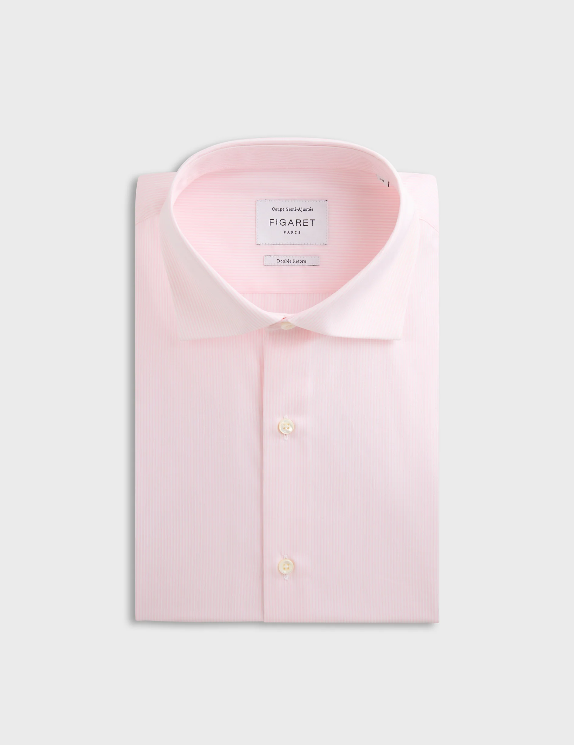 Chemise Semi-ajustée rayée rose