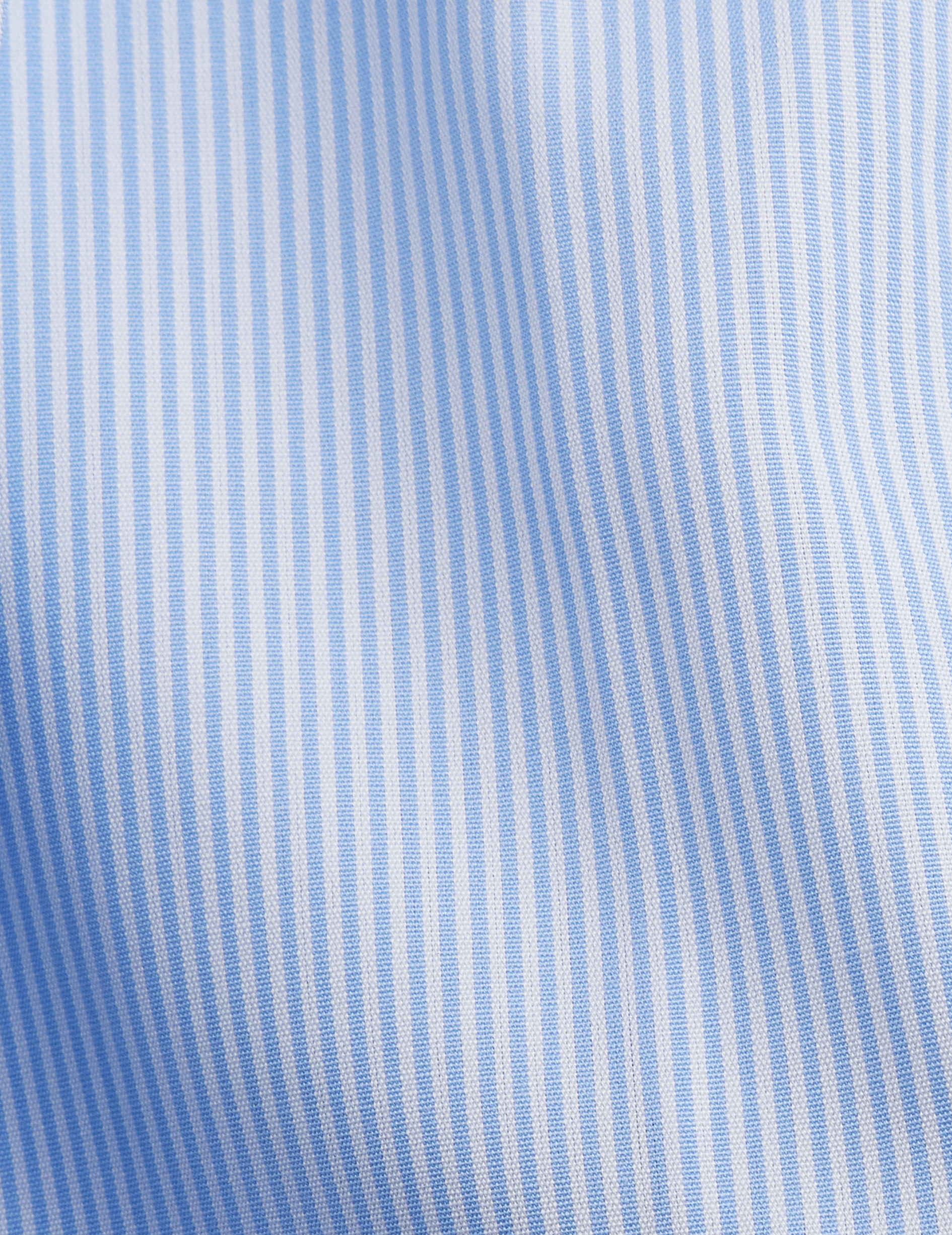 Chemise Semi-ajustée rayée bleue – Image 2