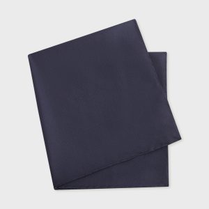 Pochette en soie marine