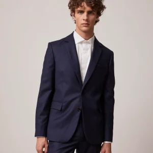 Veste de costume Gordon en toile de laine marine