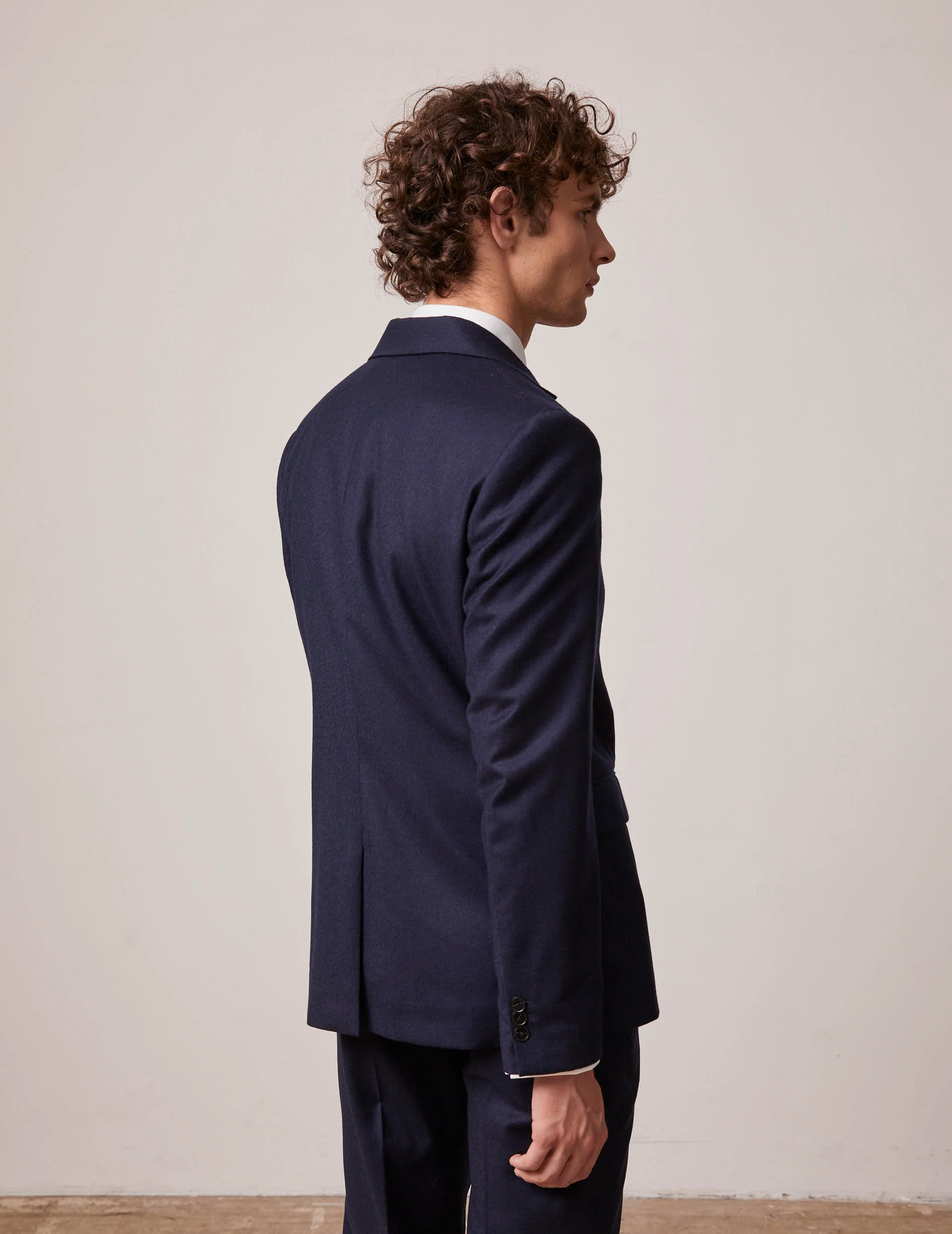 Veste de costume Gordon en toile de laine marine