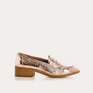 Reqins – Mocassins Joya – Rose Métallique