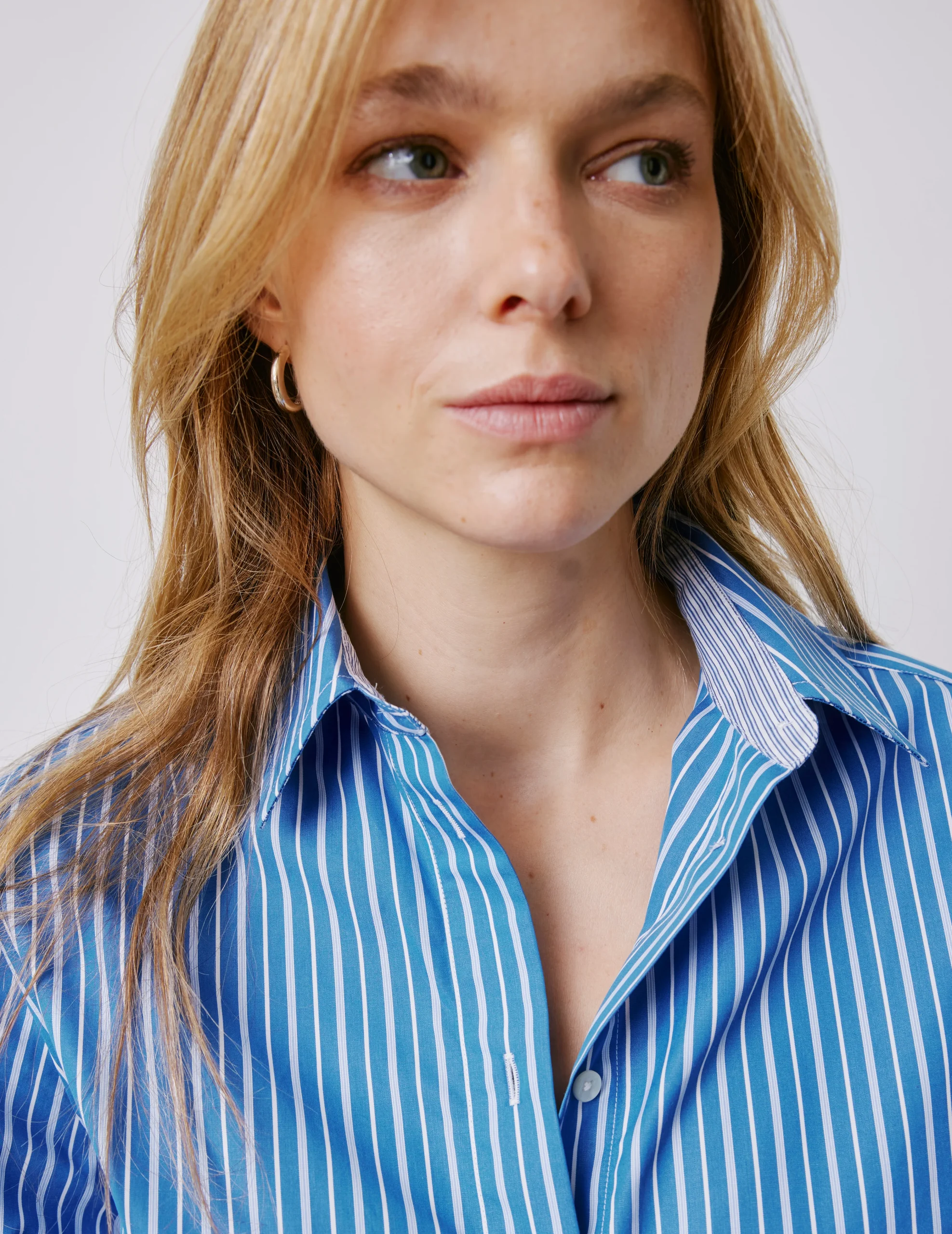Chemise Meryl rayée bleue – Image 4