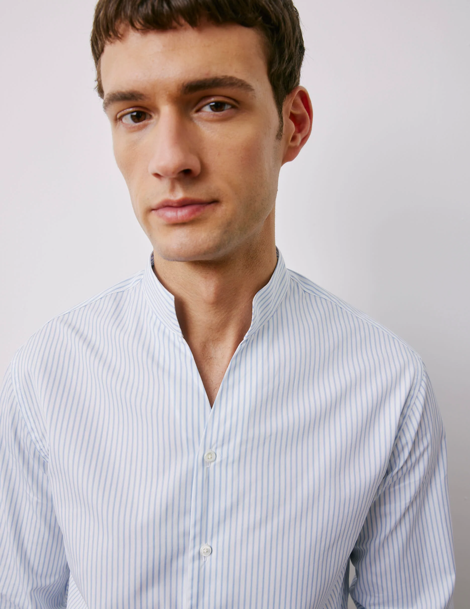 Chemise Carl rayée bleue – Image 3