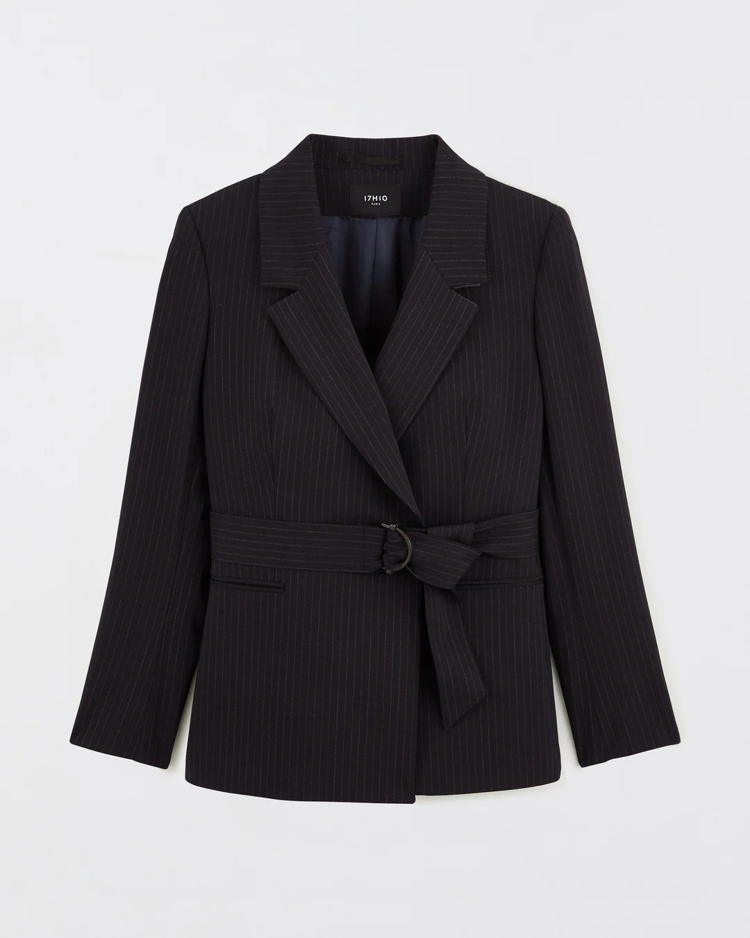 Veste ceinturée Olbia - Rayure Tennis Flannel – Image 2