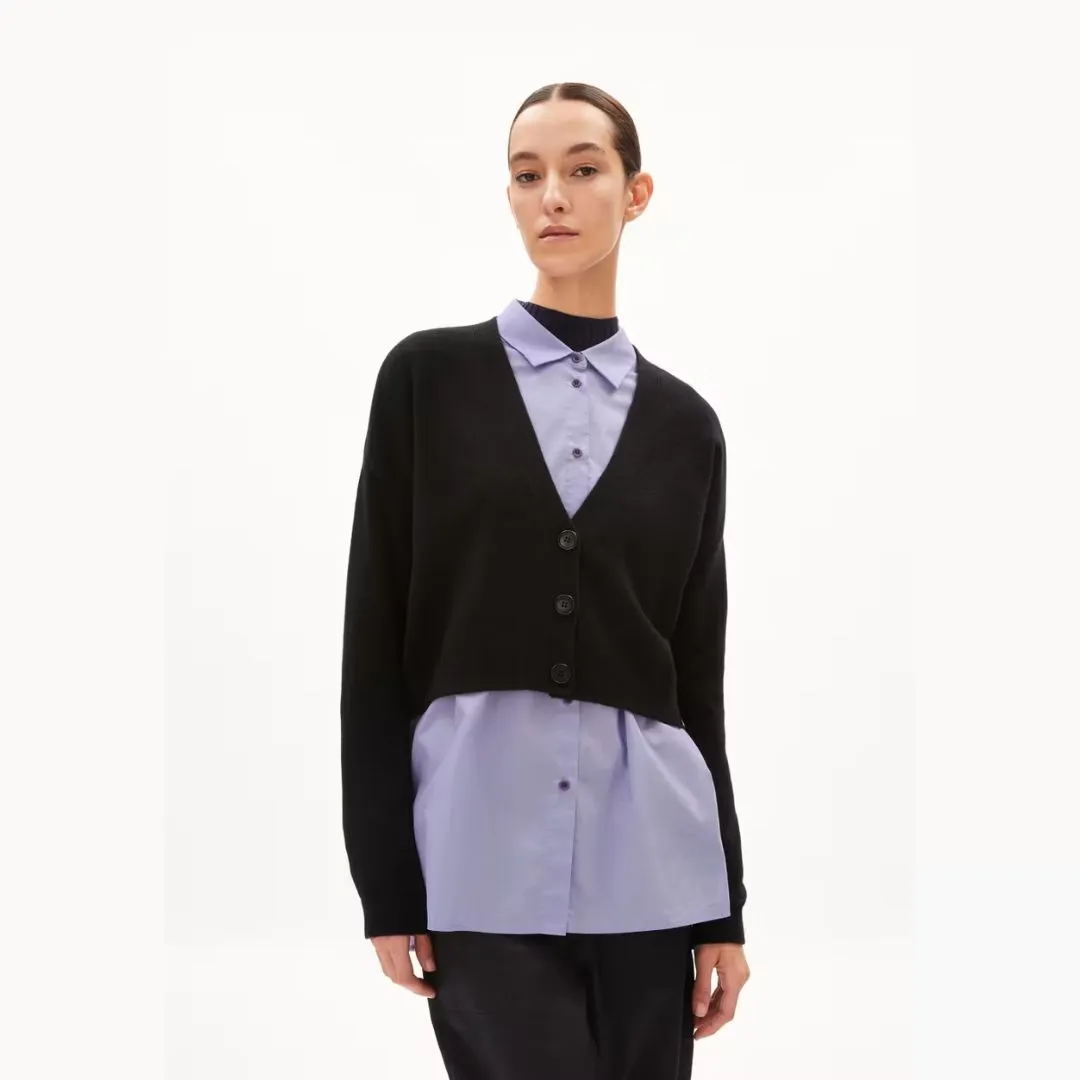 ArmedAngels – Cardigan Damiraa Reglana – Noir