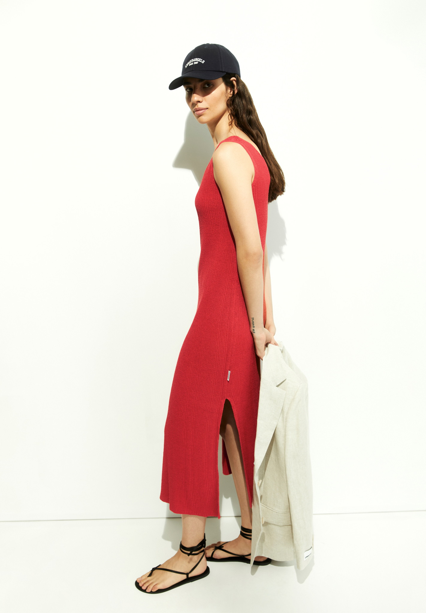 ARMEDANGELS – Robe Cindaa Lino – Coral blush