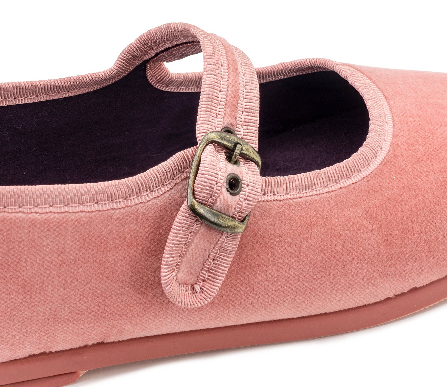 NATURAL WORLD – Chaussons ballerines Loire 8997 – Rose