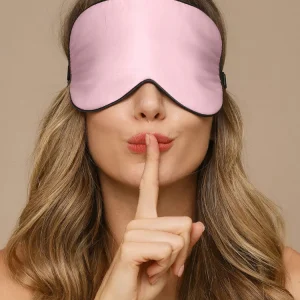 Masque de Sommeil en Soie Pure avec Sangle Réglable
