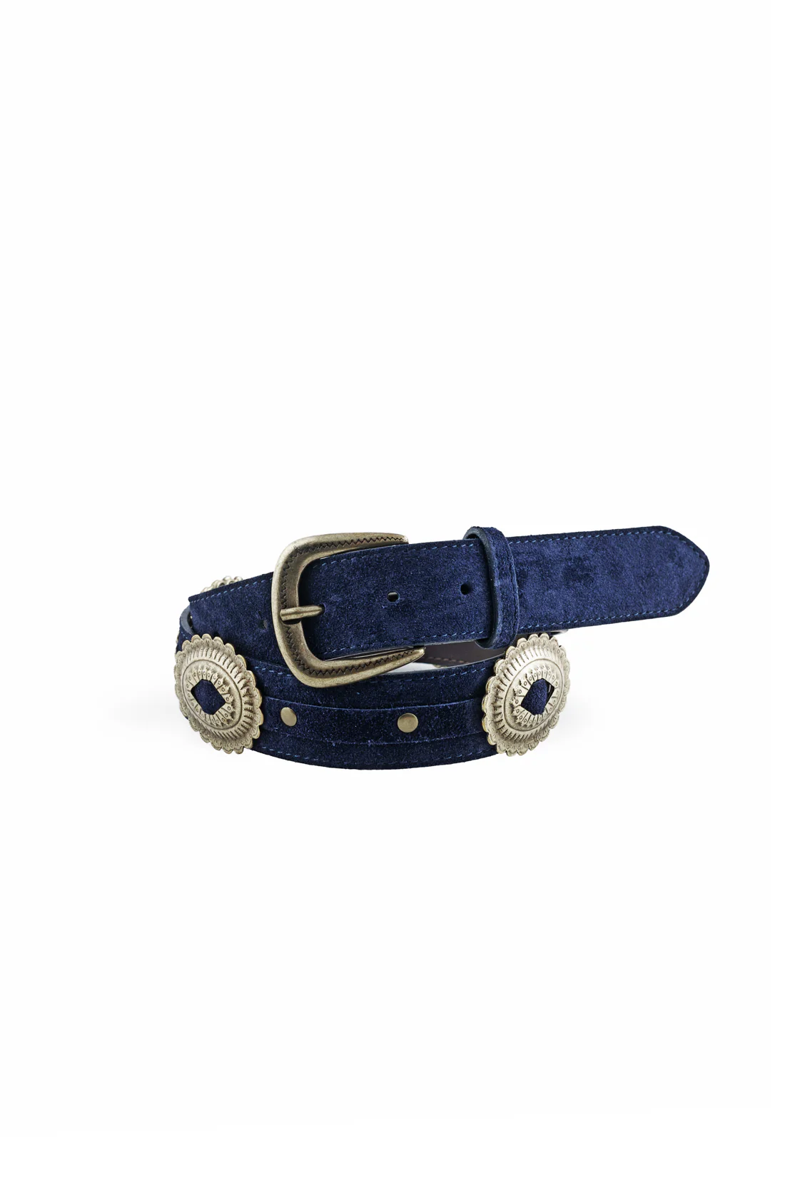 Ceinture cuir suédé marine - Alicia – Image 4