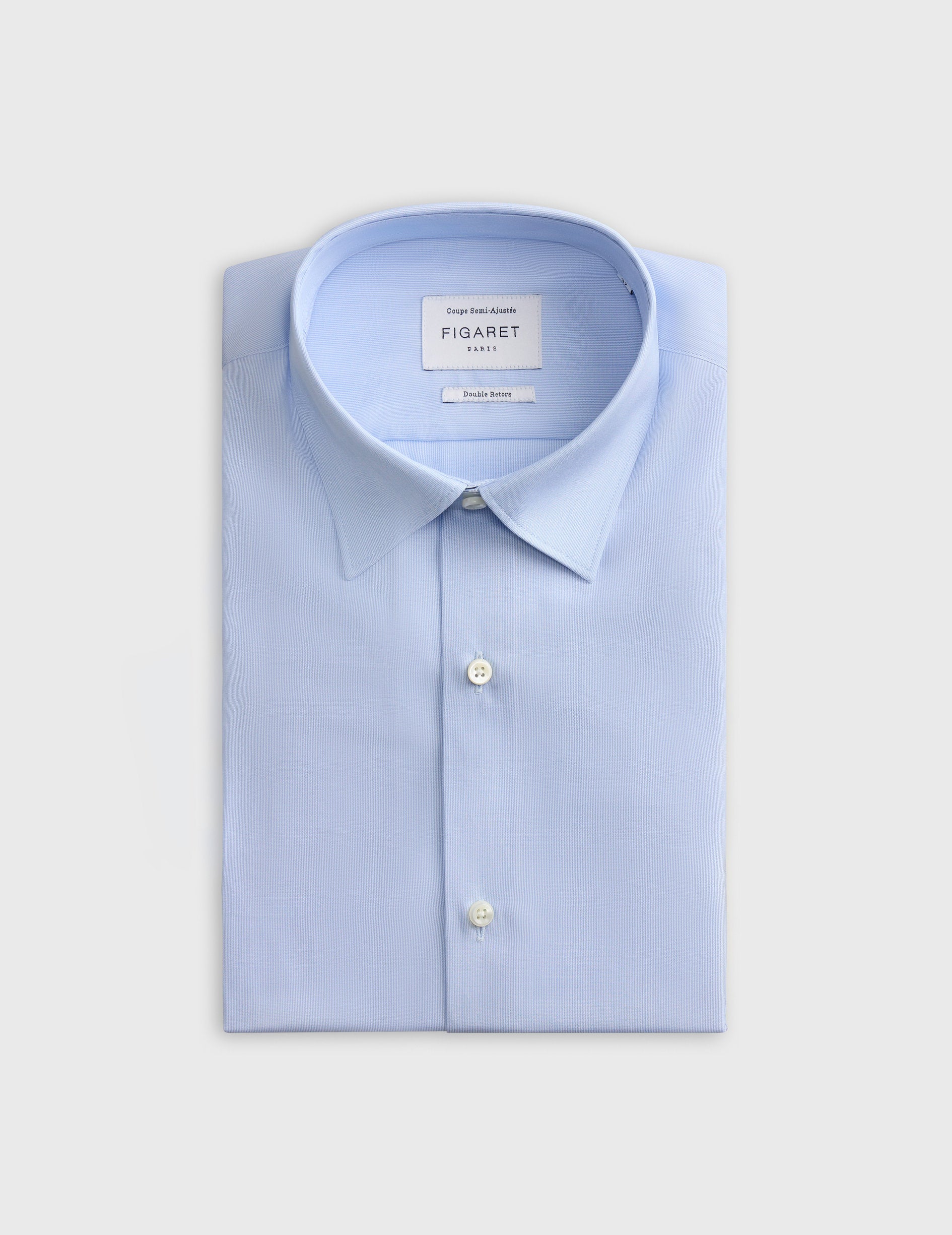 Chemise Semi-ajustée rayée bleue