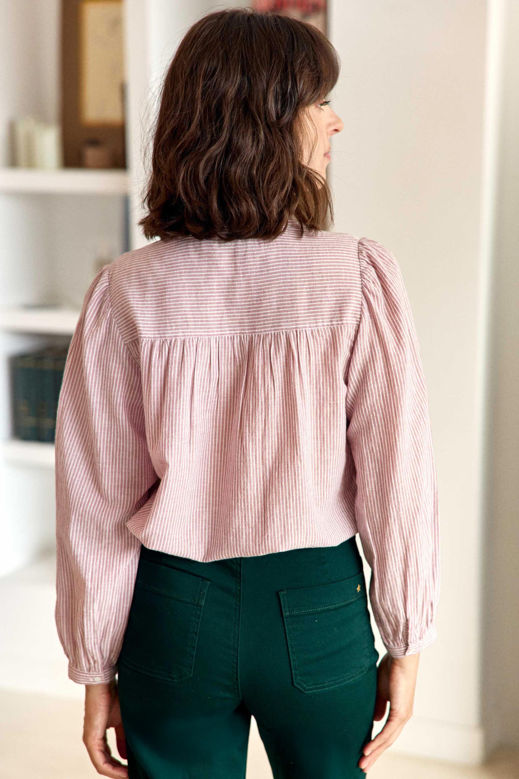 Blouse ample bordeaux - Bene – Image 3