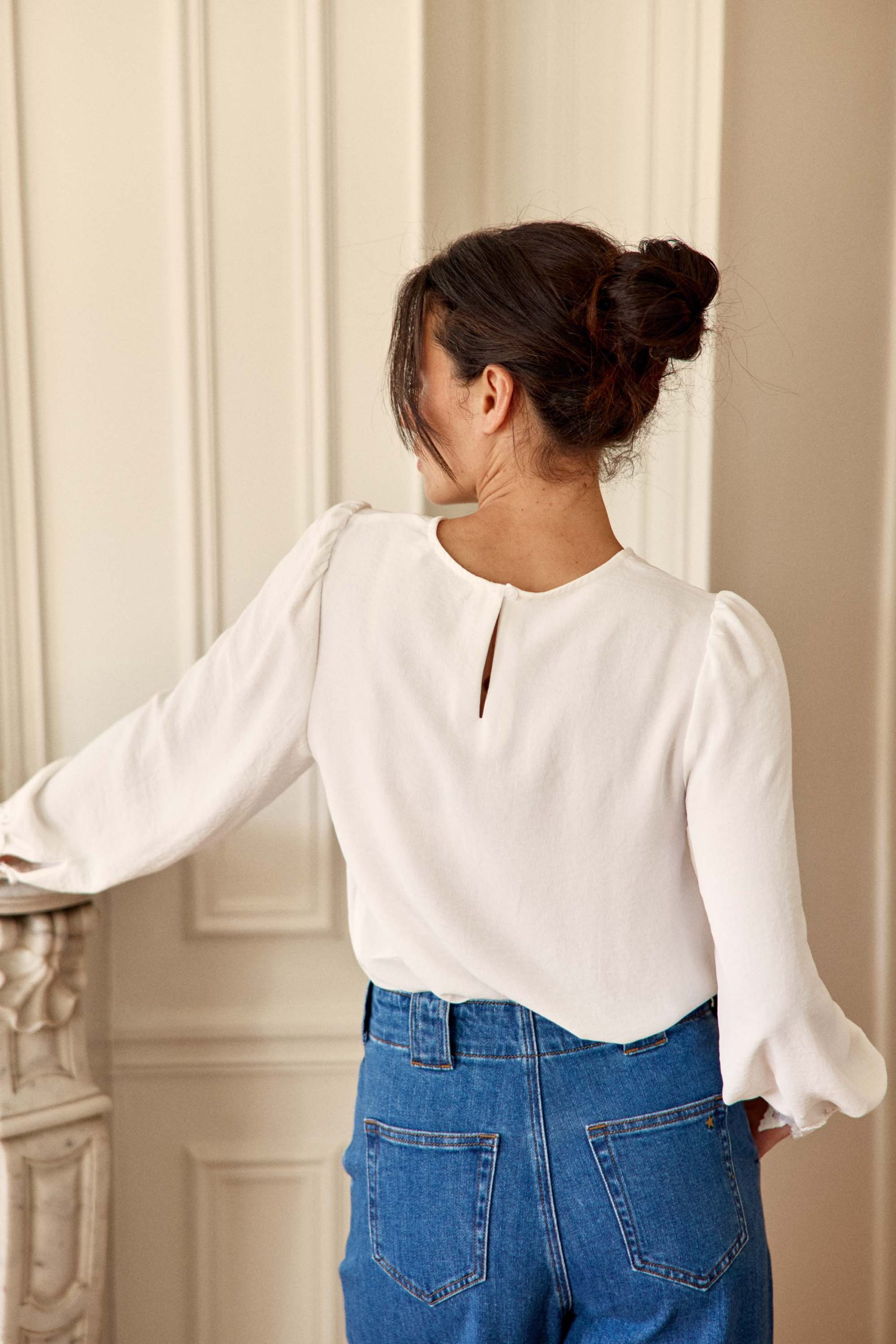 Blouse dentelle écrue - Briella – Image 2