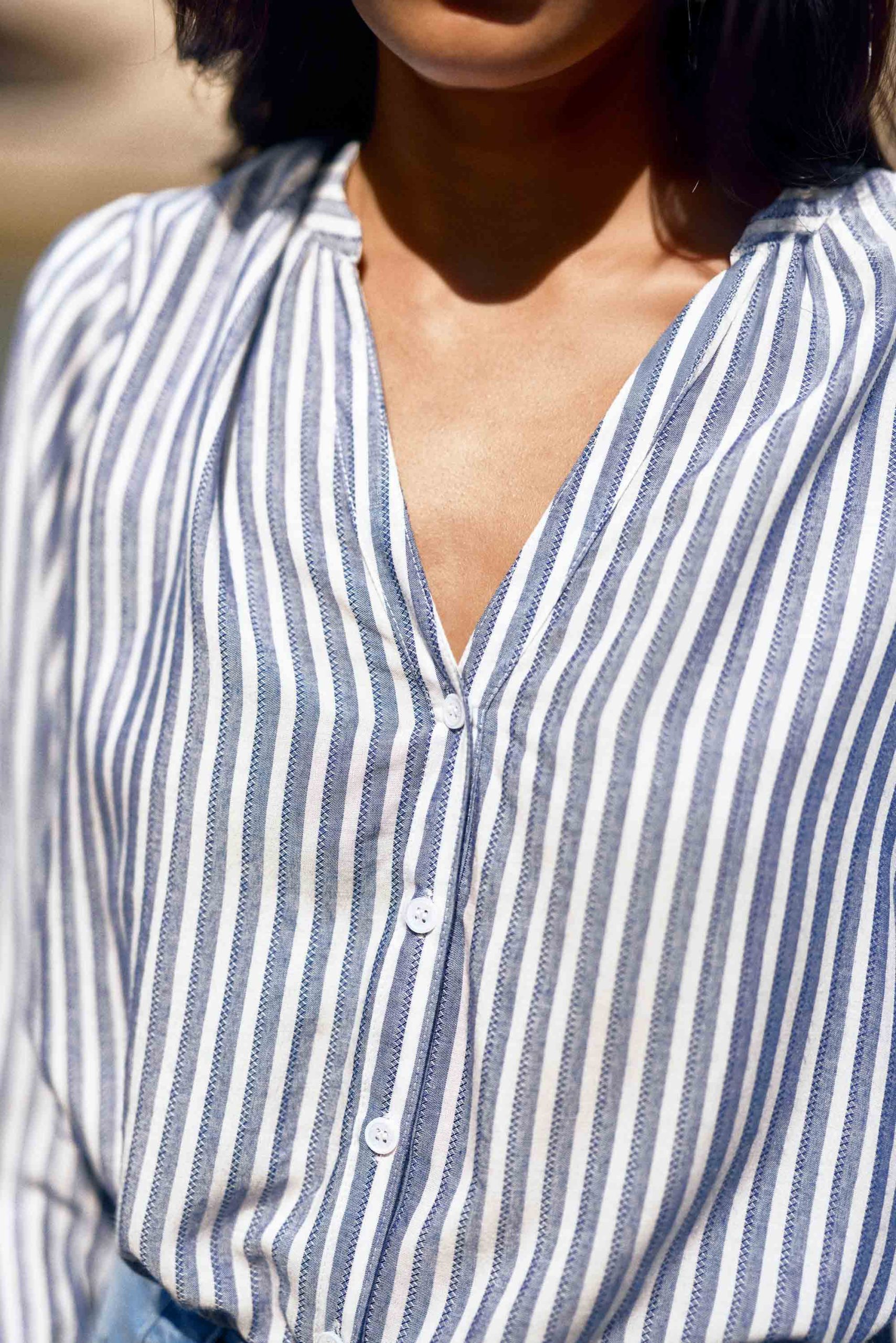 Blouse rayée bleue - Caisy – Image 3