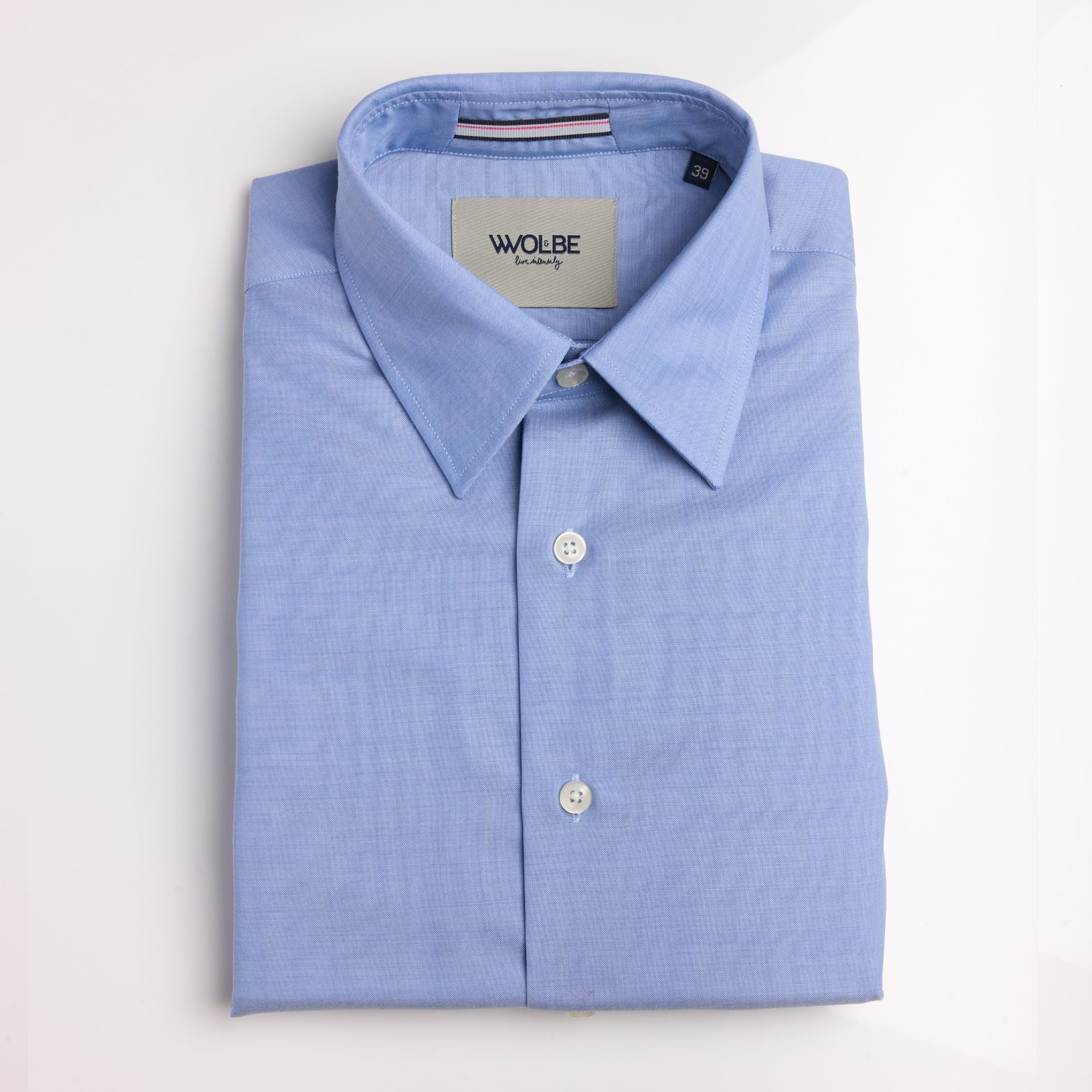 Chemise 72 heures col français en merinos