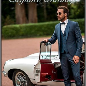 Christiano – Costume de marié complet cinq pièces vert