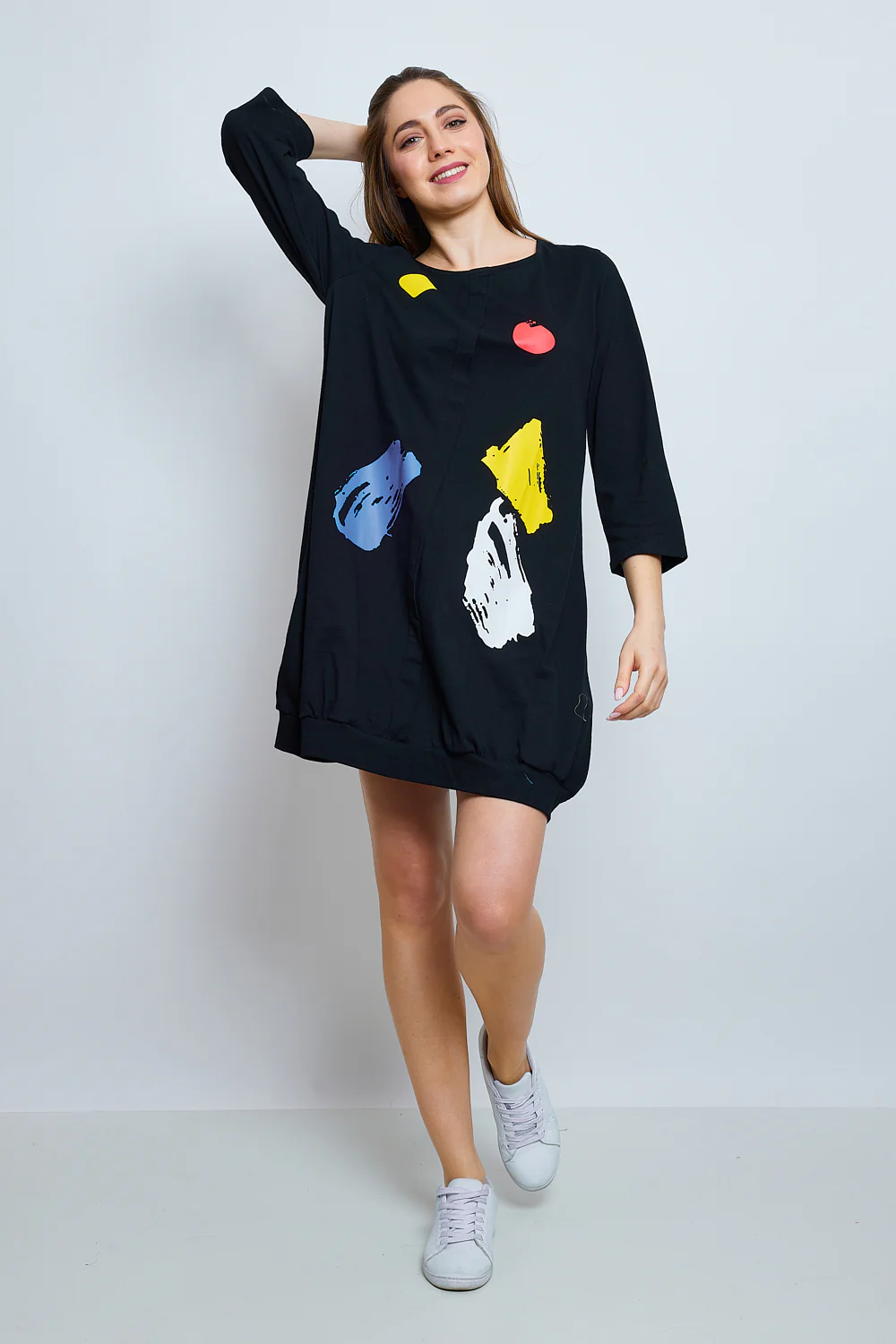 Robe tunique avec des doodles – Image 4