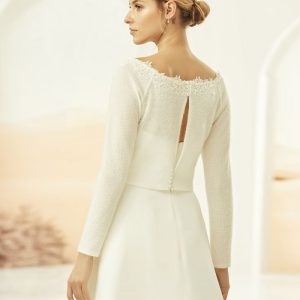 CARDIGAN E-325 / BIANCO EVENTO