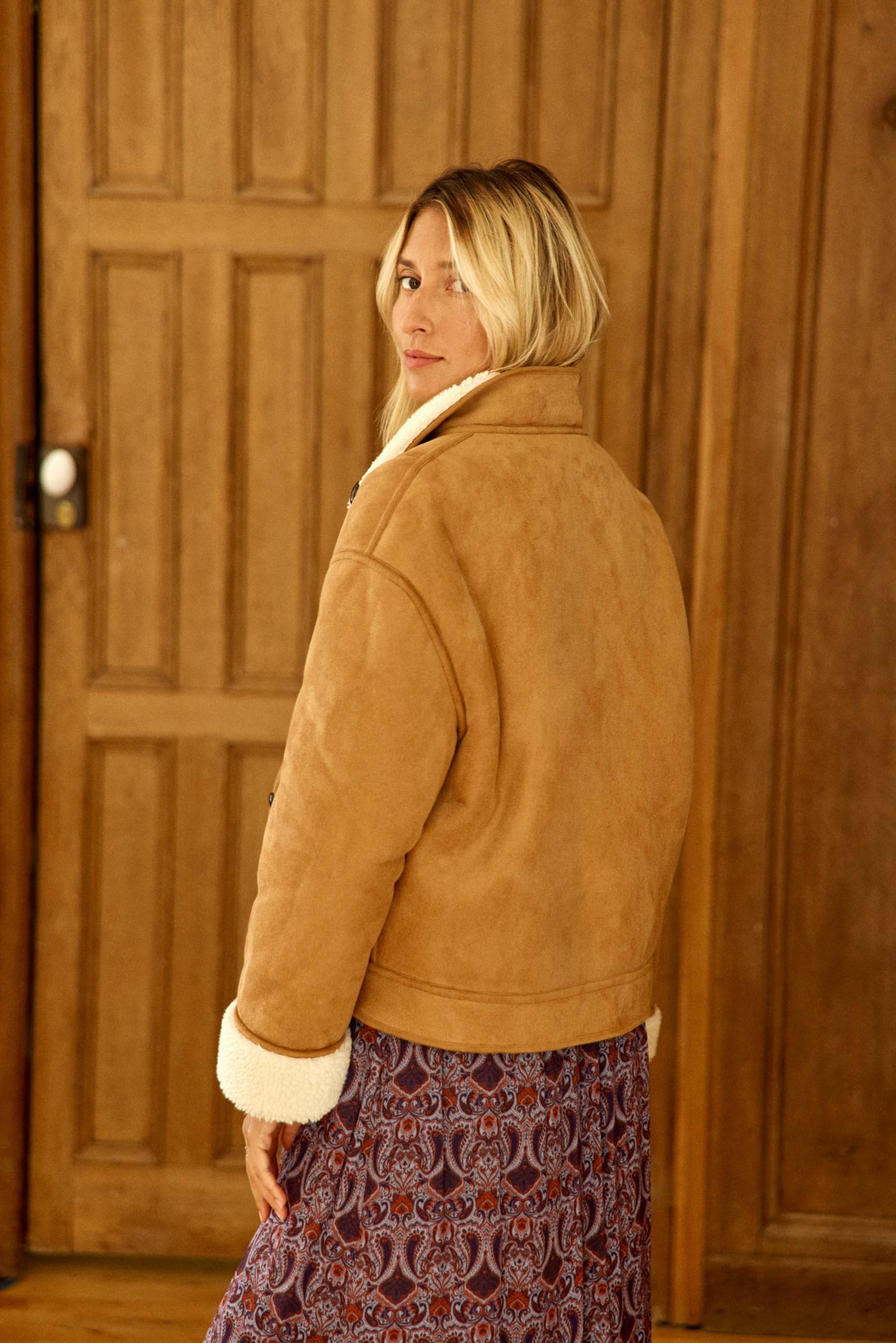 Manteau réversible camel - Natacha – Image 5