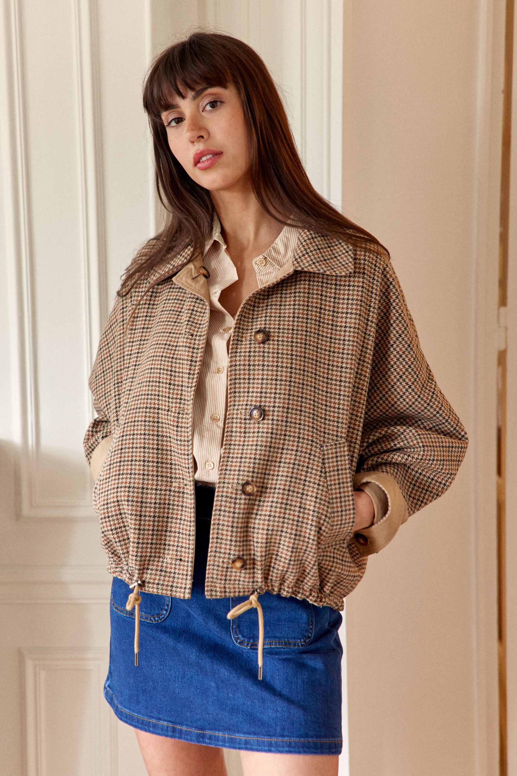 Veste réversible camel – Nerea