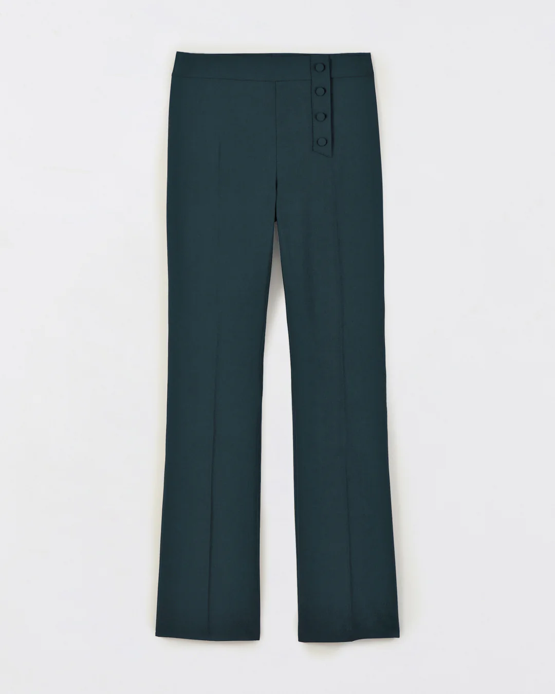 Pantalon flare Oslo - Vert Bouteille – Image 2
