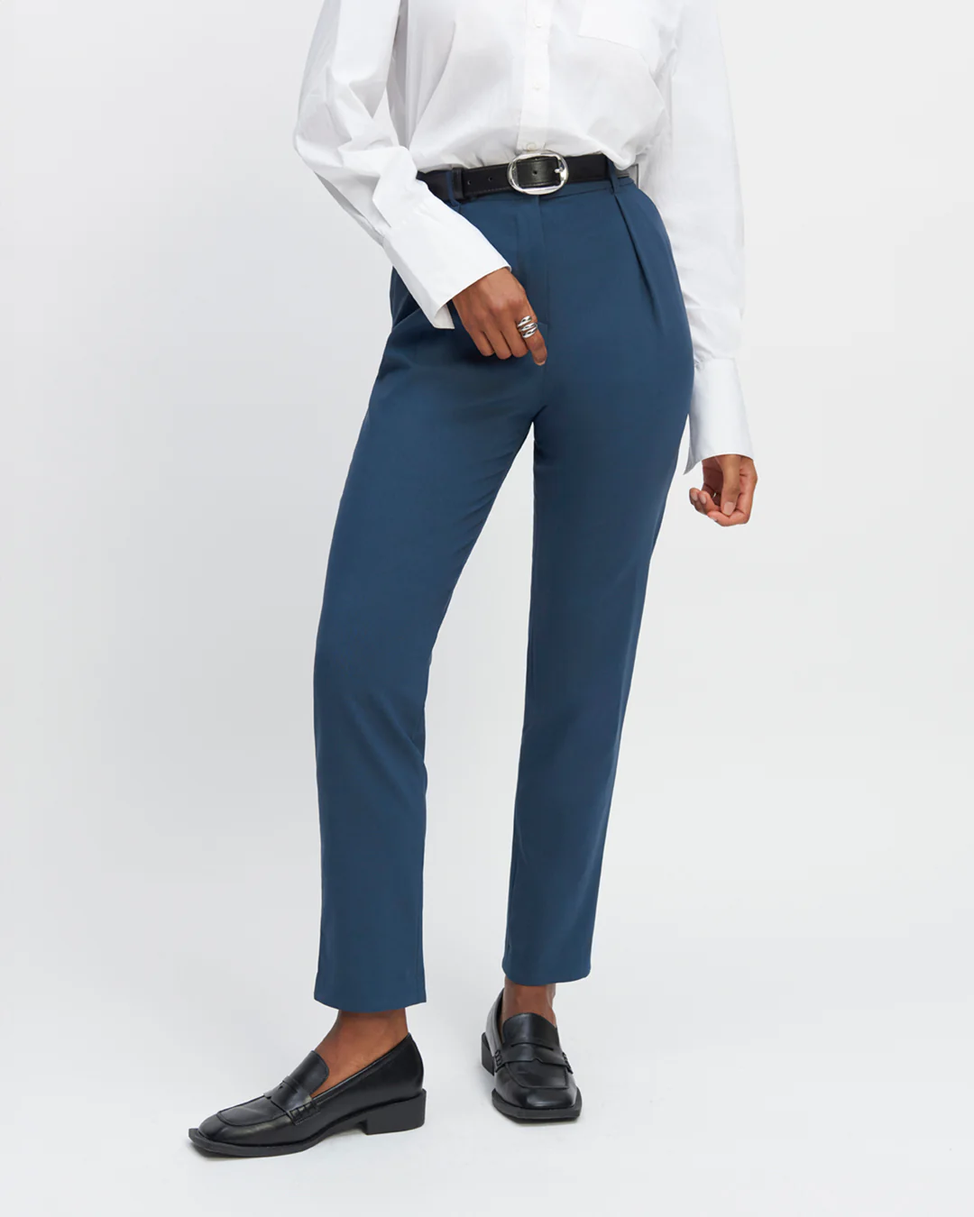Pantalon carotte Casablanca - Pétrole – Image 4