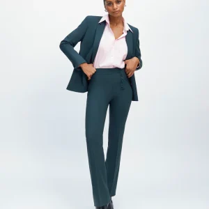 Pantalon flare Oslo - Vert Bouteille