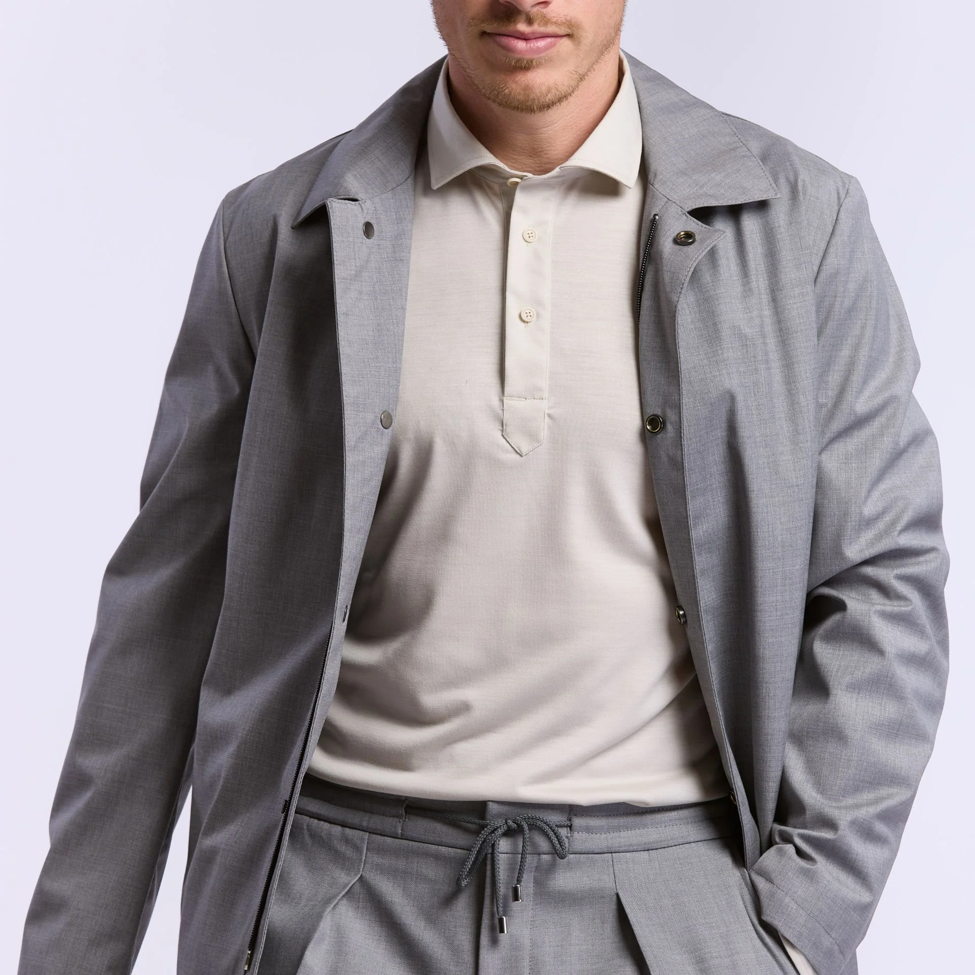 Poloshirt extensible Pyla 100% merinos – Image 4