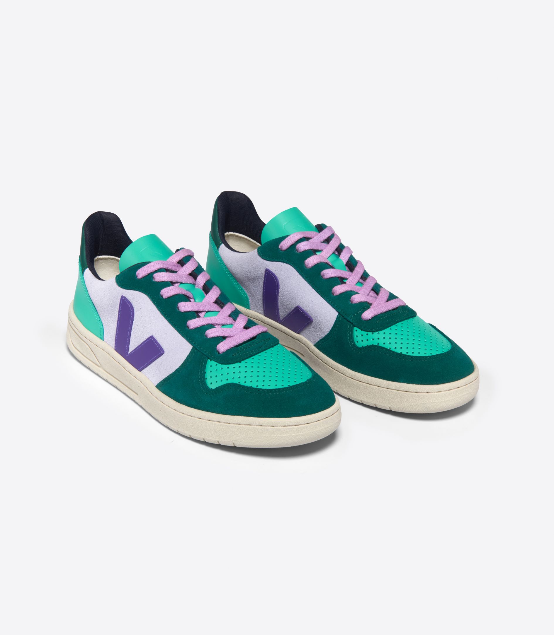 VEJA – Baskets V10 Suede – Multico Purple Pierre – Image 2