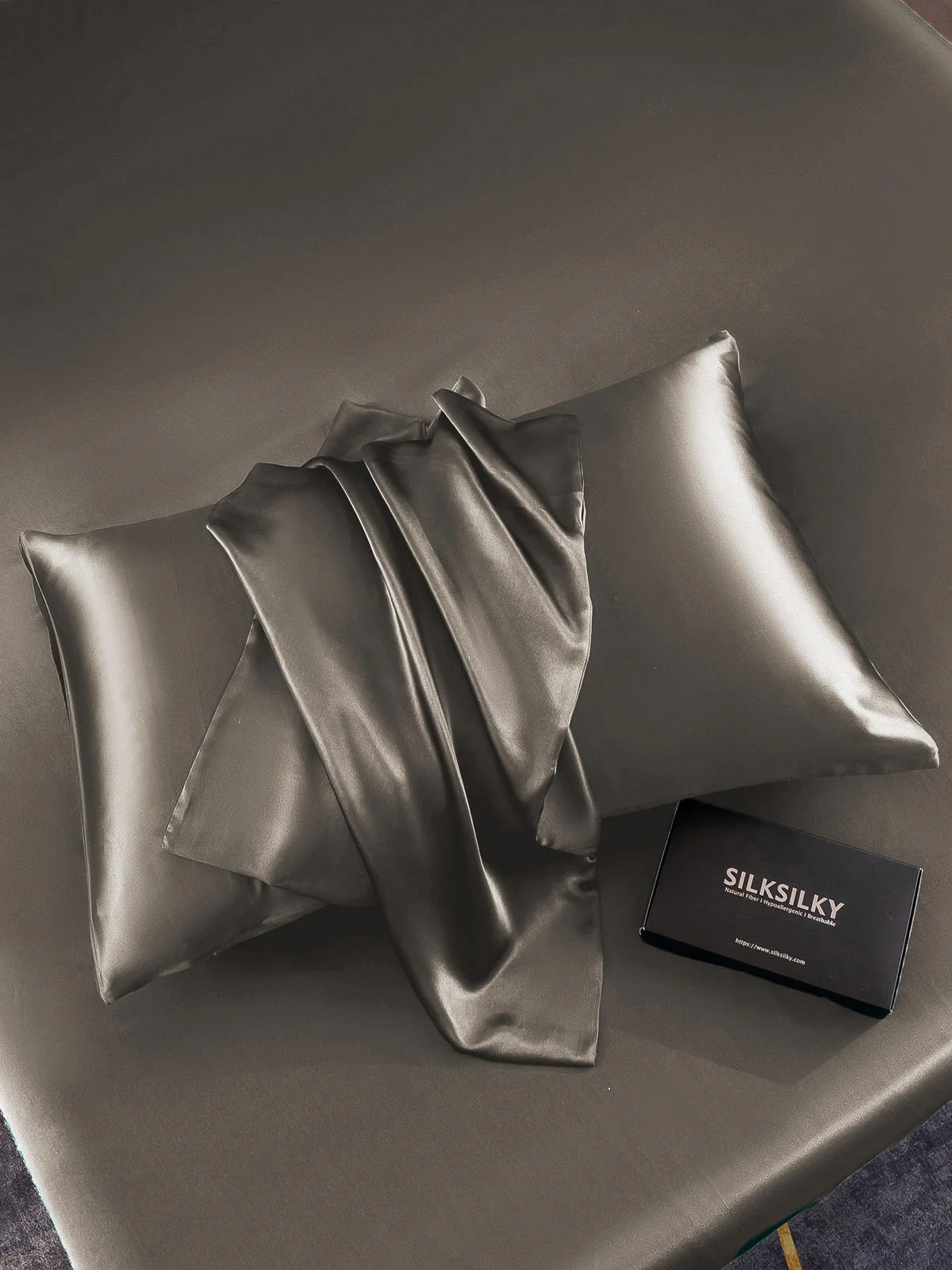 30Momme Luxueuse Taie d’Oreiller en Soie Simple Enveloppée – Image 7