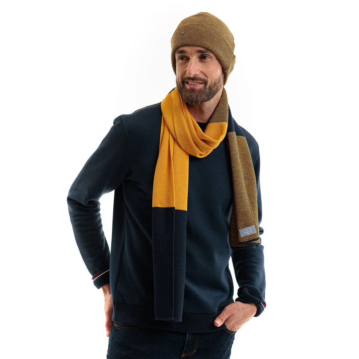 Bonnet laine tournesol