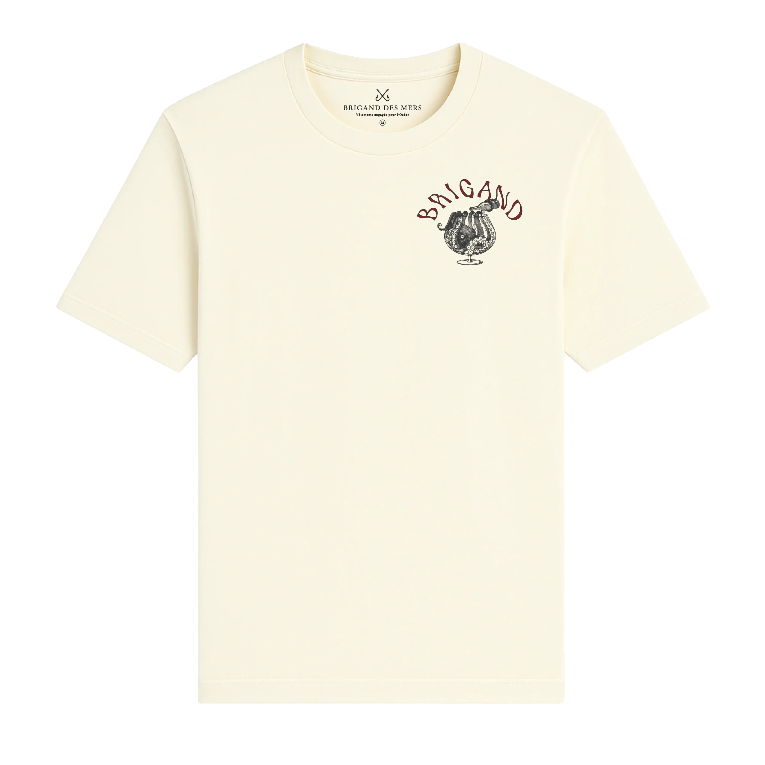 T-shirt Kraken – Écru vintage