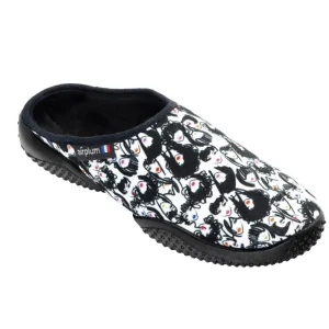 Mule femme Brush noir velours