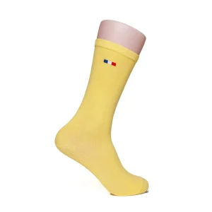Chaussette française - jaune