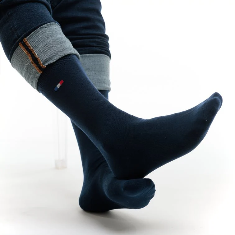 Chaussettes homme bleu marine - Lot de 3 – Image 3