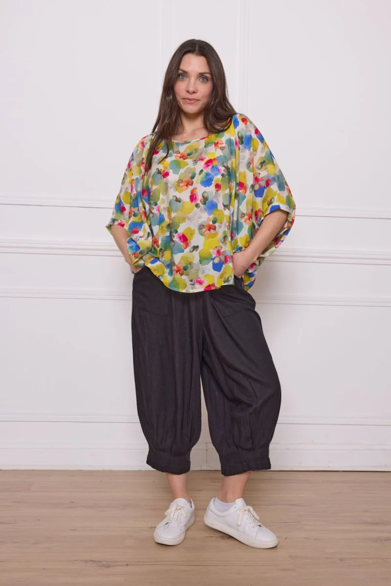 Blouse verte motifs
