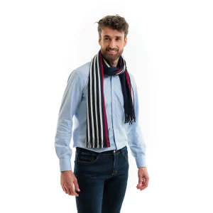 Echarpe homme Bleu Blanc