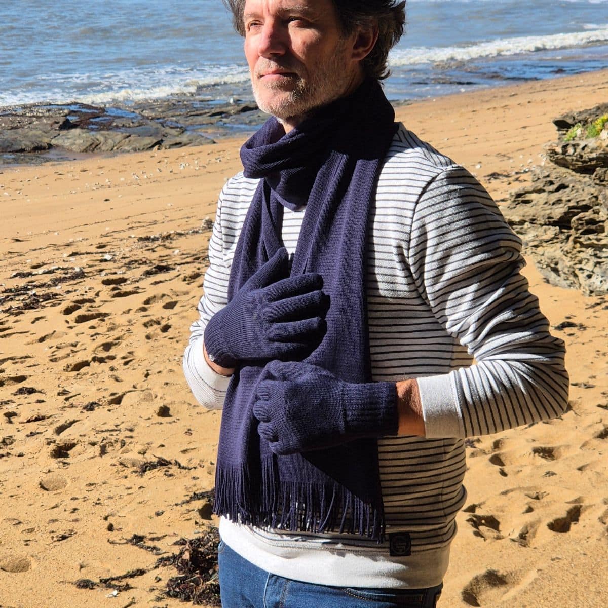 Echarpe Marine pour homme