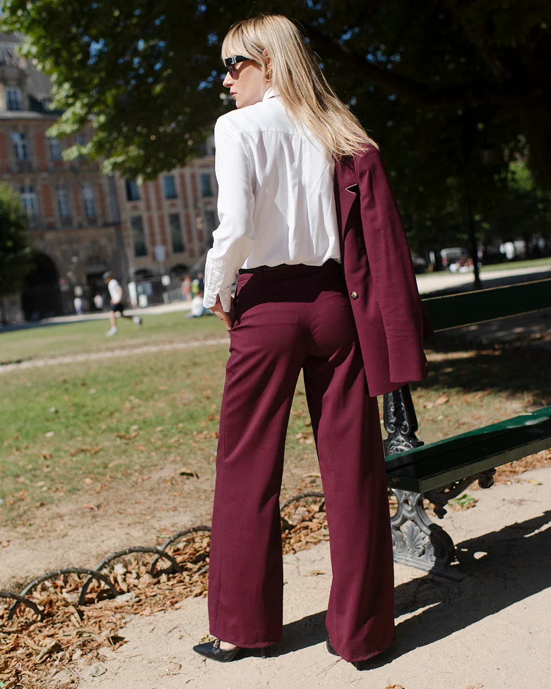 Pantalon large Chicago - Violet – Image 4