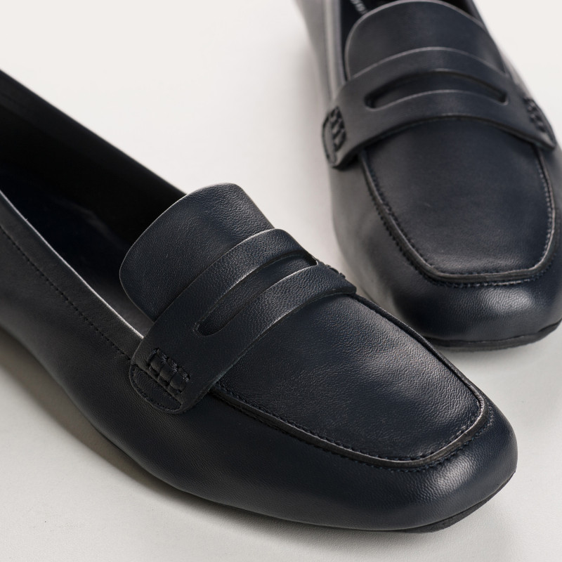 REQINS – Mocassins Hema Cuir – Marine – Image 4
