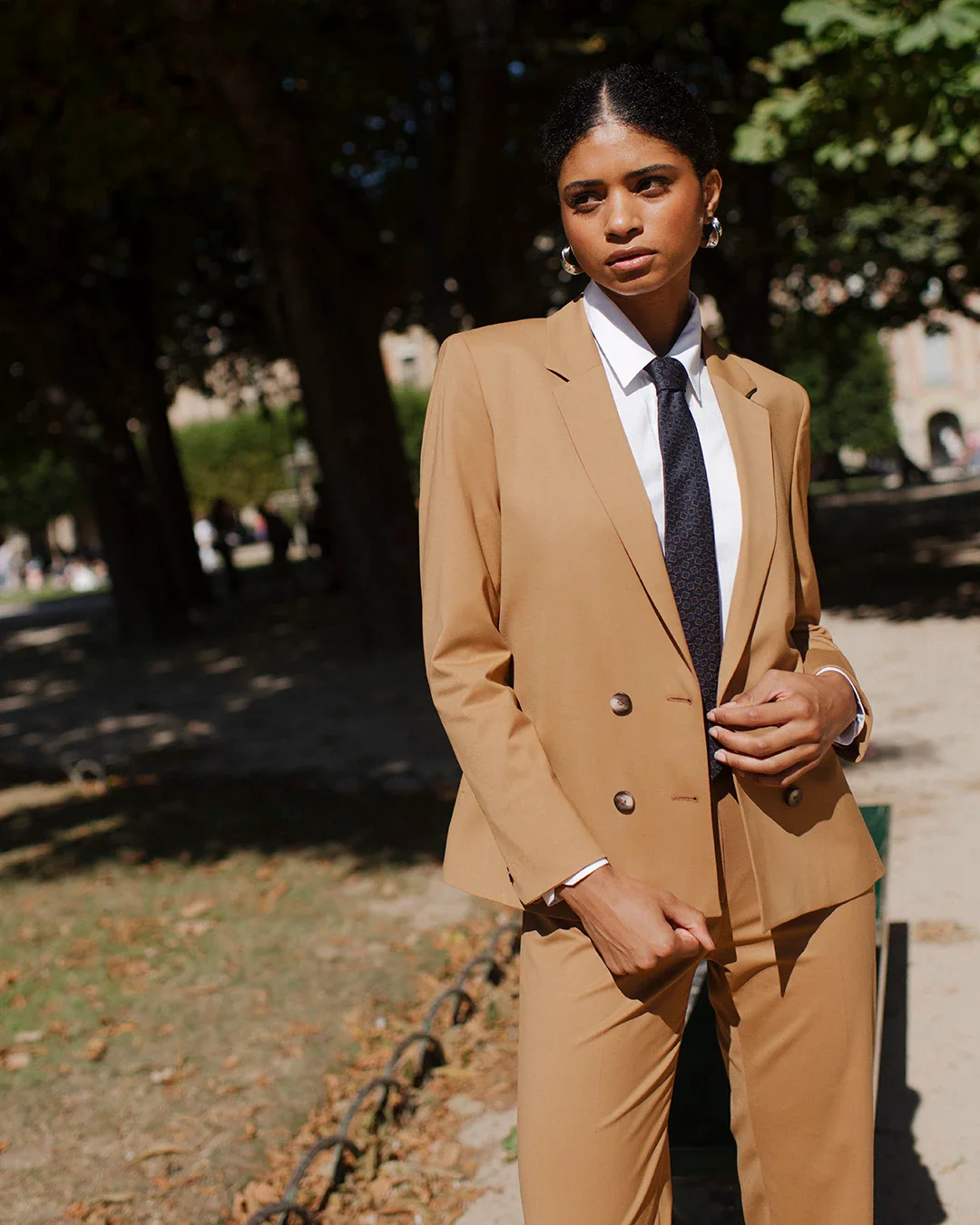Veste croisée Boston - Camel – Image 3