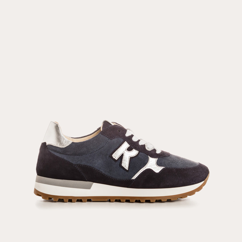 REQINS – Baskets mania velours – Bleu nuit