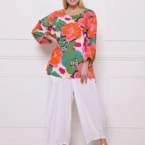 Blouse fleurie en coton
