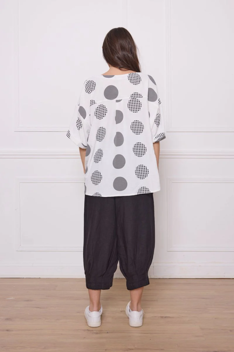 Blouse polyester à motifs ronds – Image 6
