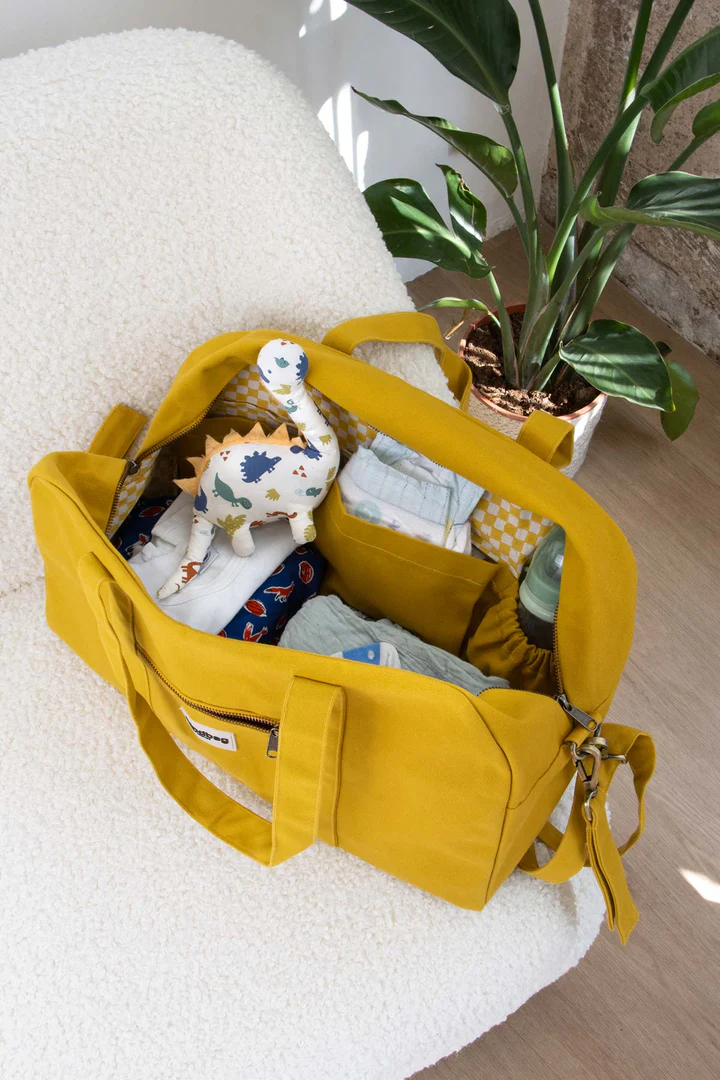 HINDBAG – Sac à Langer Basile – Safran