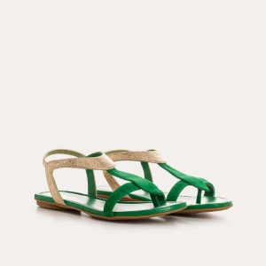 REQINS – Sandales Bernie – Gazon Or