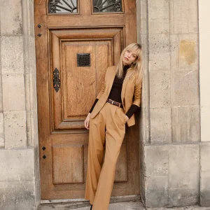 Pantalon large Bari - Camel